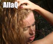 AllaQ - a blonde hottie putting her hand through her hair, maybe she's naked in that photo, let's hope so