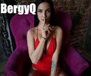BergyQ - she's telling you to be quiet, normally when a lovely lady does that it's a good sign