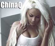 ChinaQ - a platinum blonde who is ready to share her fine assets with you